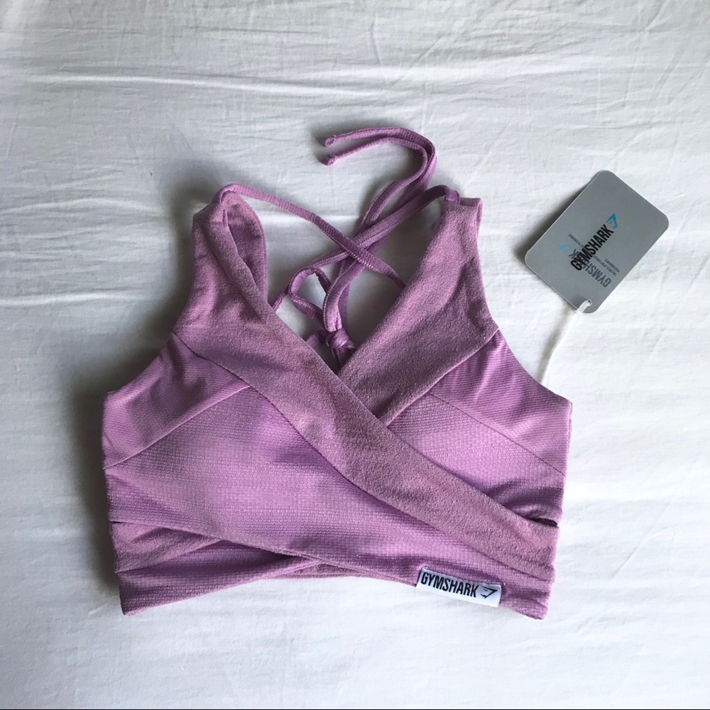 NWT Gymshark True Texture Bralette (Pastel Grape)